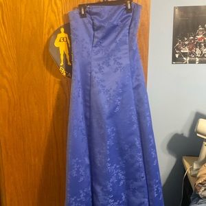 Blue floral dress